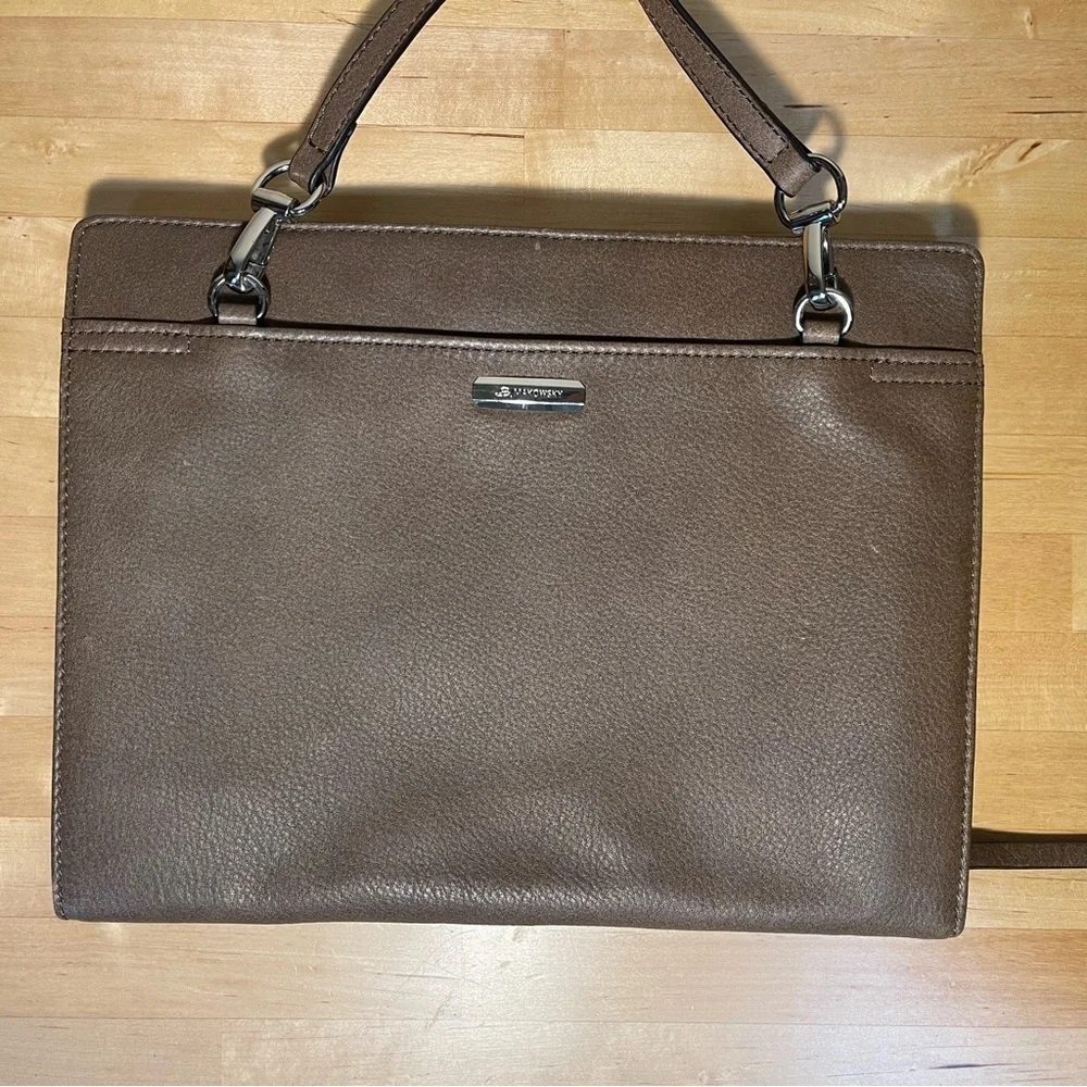 B. Makowsky iPad Leather Folder with straps